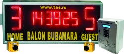 Semafor sa zajedničkim prikazima sat-tajmera 60min i rezultata ekipa u malom fudbalu za sportske i balon sale